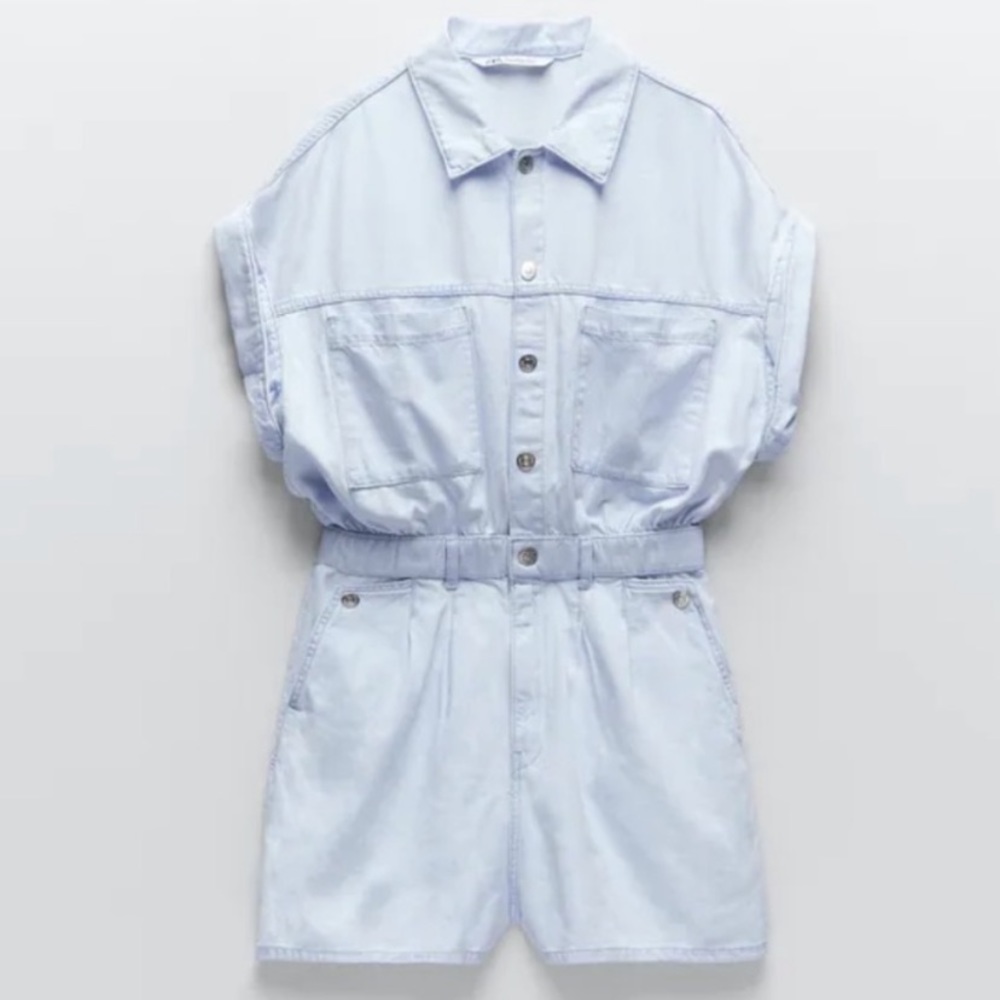 Zara denim romper
